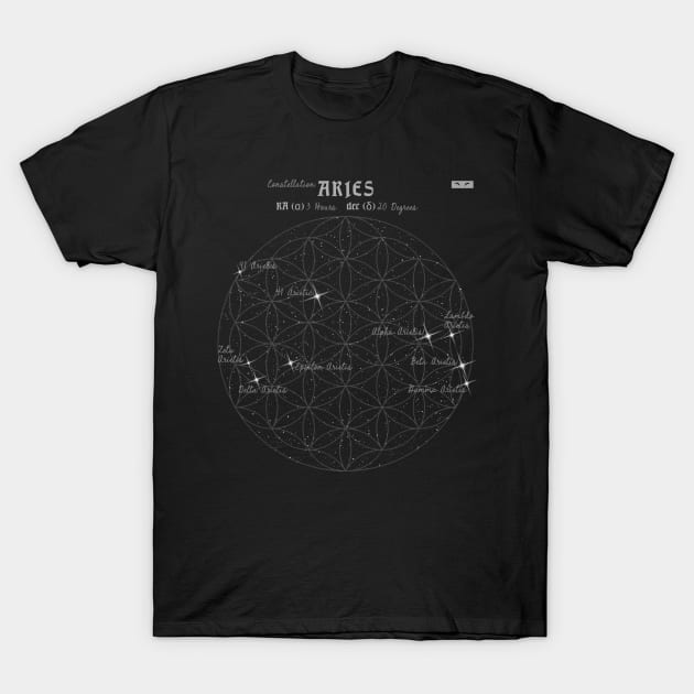 Constellation Aries T-Shirt by EyesOfTheFox